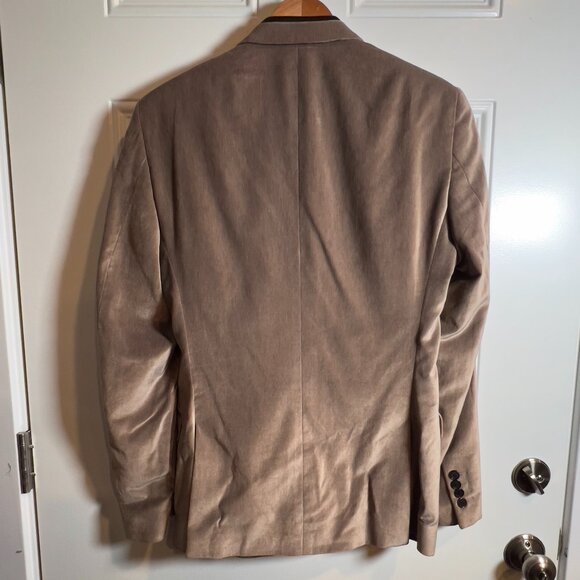 Roberto Cavalli Taupe Velvet Dinner Jacket Men's 38R - Picture 2 of 15
